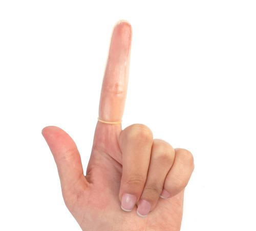 Презерватив на палець, мастило на гіалуроновій основі (8 шт.)