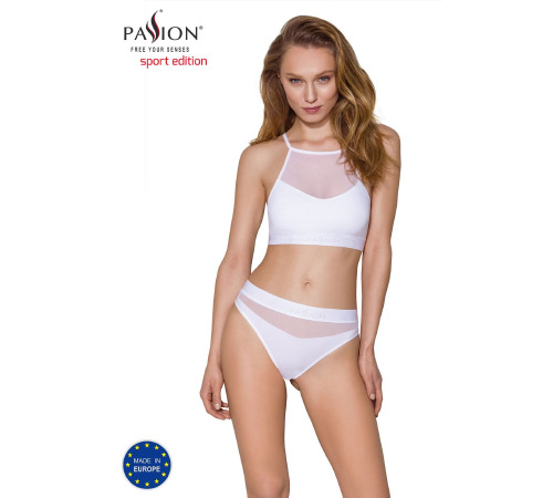 Трусики с прозрачной вставкой Passion PS006 PANTIES white, size M