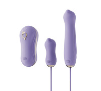 Набір 3в1 Zalo — UNICORN Set Violet, віброяйце, пульсатор, вакуумний стимулятор