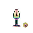 Металева анальна пробка MAI Attraction Toys №72 Rainbow