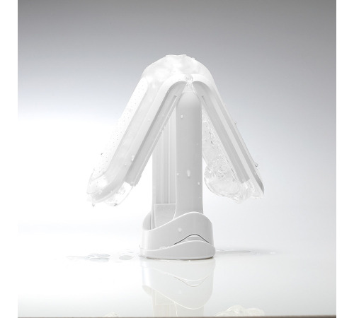 Мастурбатор Tenga Flip Zero White, змінна інтенсивність стимуляції, розкладний
