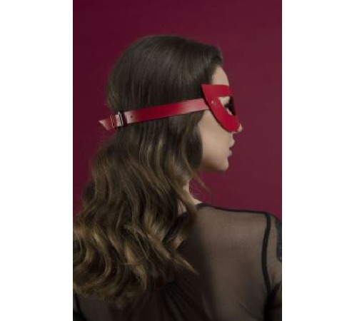 Маска на обличчя Feral Feelings - Mistery Mask натуральна шкіра, червона