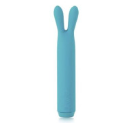 Вібратор з вушками Je Joue - Rabbit Bullet Vibrator Teal, глибока вібрація