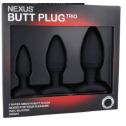 Набор анальных пробок Nexus Butt Plug Trio, макс. диаметр 3см - 4см - 5см
