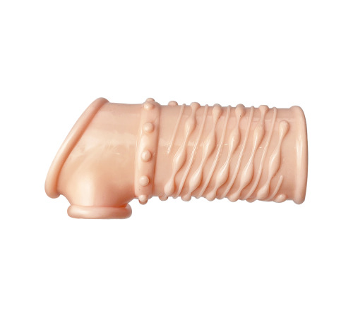 Гелевая насадка на член и на мошонку, Телесный