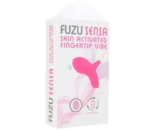 Вібратор на палець FUZU Sensa Skin Activated Fingertip Vibe – Pink, сенсорне керування, 8 режимів