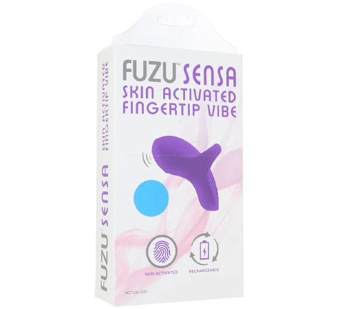 Вібратор на палець FUZU Sensa Skin Activated Fingertip Vibe – Pastel Blue, сенсорне керування, 8 реж