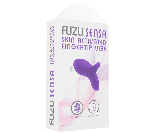 Вібратор на палець FUZU Sensa Skin Activated Fingertip Vibe – Pastel Purple, сенсорне керування, 8 р