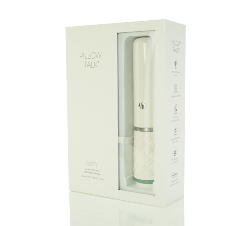 Розкішний вібратор-пульсатор Pillow Talk з присоскою - Feisty Thrusting Vibrator Teal