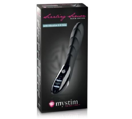 Вібратор з електростимуляцією Mystim Sizzling Simon eStim Black, міостімулятор