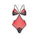 Полупрозрачное боди с кружевом Passion PEONIA BODY S/M red