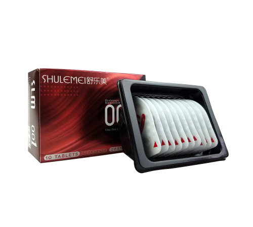 Ультратонкие презервативы в пупырышку Shulemei 001 10шт./пач.