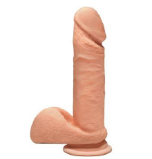 Фаллоимитатор Doc Johnson The D - Perfect D - 7 Inch With Balls - ULTRASKYN, диаметр 4,5