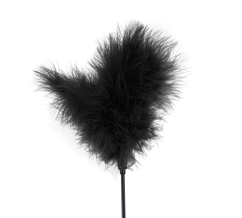 Щекоталка черная Art of Sex - Feather Tickler, перо молодого индюка