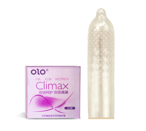 Ультратонкие презервативы OLO Climax с гилауроной кислотой в качестве смазки 3 шт