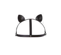 Маска кошечки Bijoux Indiscrets MAZE - Cat Ears Headpiece Black, экокожа