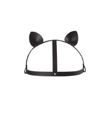 Маска кошечки Bijoux Indiscrets MAZE - Cat Ears Headpiece Black, экокожа