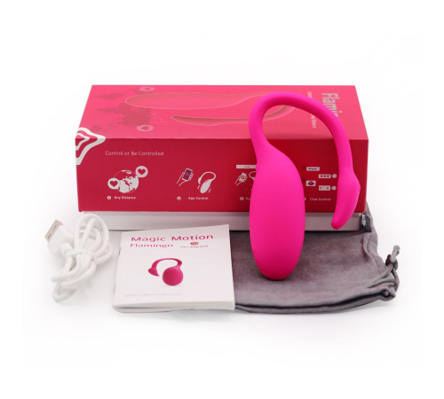Смарт-віброяйце Magic Motion Flamingo зі стимулятором клітора, 3 види вправ Кегеля