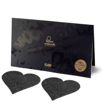 Украшение на соски Bijoux Indiscrets - Flash Heart Black