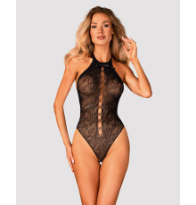 Бодистокинг с крупными ячейками и открытой спиной Obsessive B119 teddy S/M/L, халтер