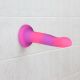 Светящийся в темноте фаллоимитатор ADDICTION Rave 8″ Glow in the Dark Dildo Pink Purple, 20,3 см