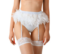 Пояс для чулок Art of Sex - Sweet Angel, размер XS-2XL, цвет белый