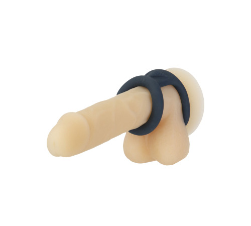 Двойное эрекционное кольцо LUX Active – Tug – Versatile Silicone Cock Ring