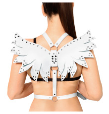 Женская портупея Art of Sex - Wings белая XS-M, экокожа