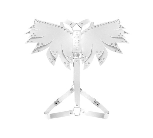 Жіноча портупея Art of Sex - Wings біла XS-M, екошкіра