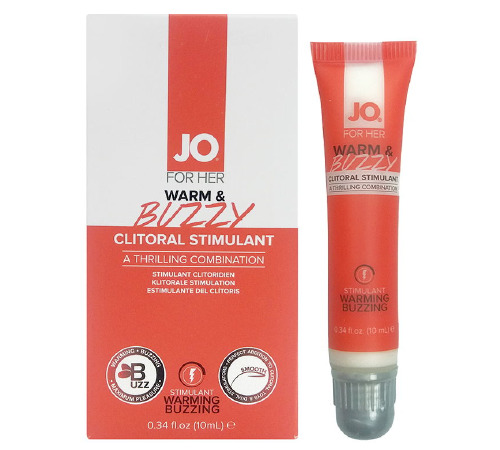 Возбуждающий гель для клитора System JO WARM & BUZZY (10 мл) с эффектом жидкого вибратора