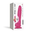 Реалистичный фаллоимитатор Strap-On-Me Sliding Skin Realistic Dildo Fuchsia - M, эффект подвижной кожи
