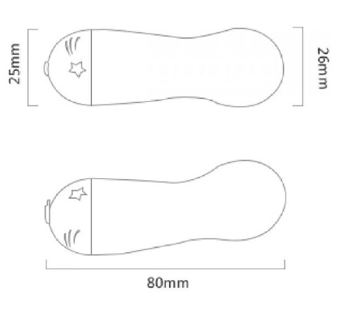 Вибратор-пуля ZALO Baby Star Vanilla White