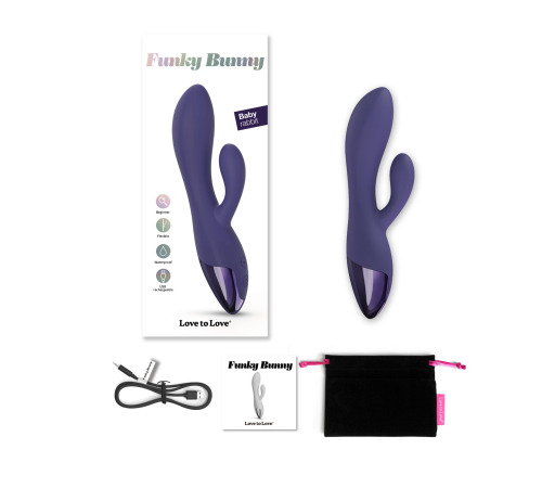 Вибратор-кролик Love To Love FUNKY BUNNY - MIDNIGHT INDIGO