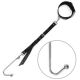 Анальный крюк 1 с ошейником из натуральной кожа Art os Sex - Anal hook, Черный