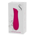 Минивибратор The Mini Swan Rose с плавным увеличением интенсивности вибрации, силикон