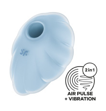 Вакуумный стимулятор с вибрацией Satisfyer Cloud Dancer Blue