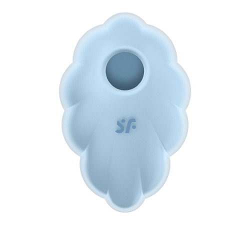 Вакуумний стимулятор з вібрацією Satisfyer Cloud Dancer Blue