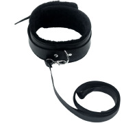 Ошейник с поводком мягкий