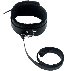 Ошейник с поводком мягкий