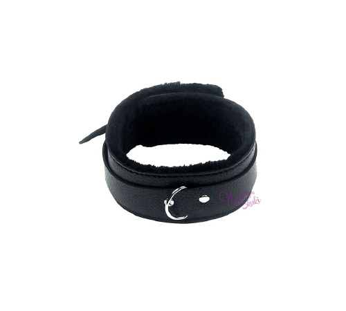 Ошейник с поводком мягкий