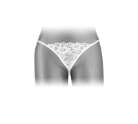 Трусики-стрінги з перлинною ниткою Fashion Secret VENUSINA White
