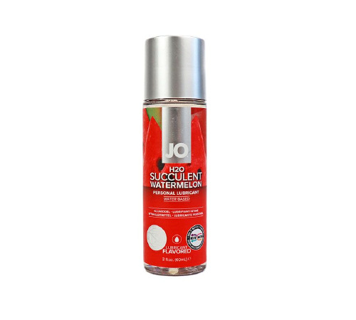 Смазка на водной основе System JO H2O - Watermelon (60 мл) без сахара, растительный глицерин