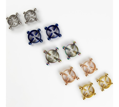 Винтовые зажимы для сосков Кольцо Красное золото