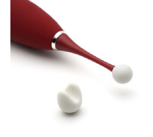 Кліторальний вібратор KISTOY C-King, з двома дод. насадками, потужна прицільная стимуляція