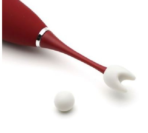 Кліторальний вібратор KISTOY C-King, з двома дод. насадками, потужна прицільная стимуляція