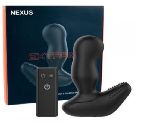 Массажер простаты Nexus Revo Extreme с вращающейся головкой и пультом ДУ, макс диаметр 5,4см