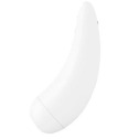 Вакуумный клиторальный стимулятор Satisfyer Curvy 2+ White с управлением через интернет