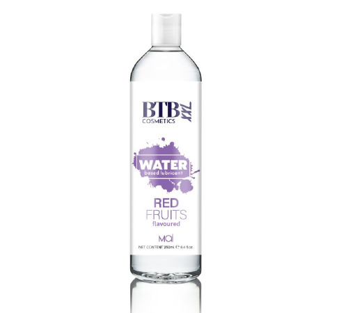 Змазка на водній основі BTB FLAVORED RED FRUITS з ароматом червоних фруктів (250 мл)