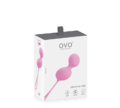 Вагинальные шарики OVO L3 LOVE BALL, PINK