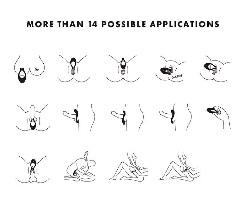 Вібратор для пар Satisfyer Endless Joy Black, 3 незалежні мотори, багатофункціональний